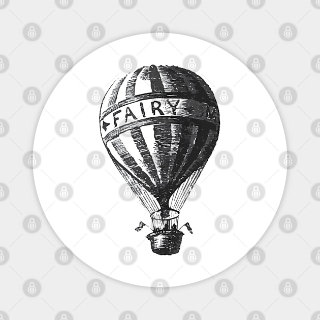 Hot Air Balloon Vintage Magnet by KC Happy Shop